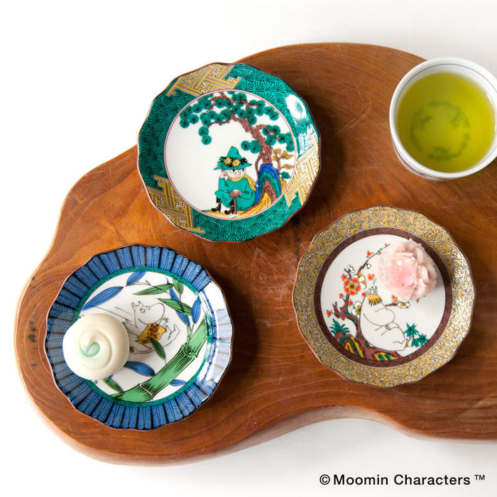 アマブロ ムーミン 九谷焼 豆皿 MOOMIN×amabro JAPAN KUTANI GOSAI 単品 イメージ